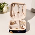 thumbnail image 6 of Butterfly Travel Portable Square Earring Holder with Necklace Holder, Storage Box, and Travel Organizer - Ideal for Girls and Women, 6 of 6