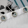 thumbnail image 4 of Homewish American Ball Sport Game Black Out Curtains,Philadelphia Rugby Curtains Pack of 2 (42x63 Each),Gray Green Bedroom Curtains For Boys Teens,Breathable Home Decor, 4 of 6