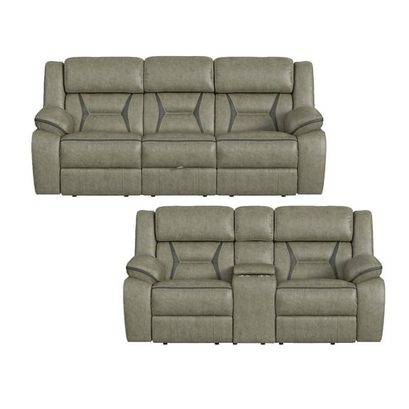 Picket House Furnishings Kaoru 2PC Living Room Set - Corral Grey