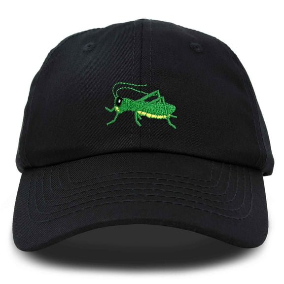 DALIX Nature Outdoors Grasshopper Baseball Cap Embroidered Hat in Black