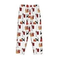thumbnail image 5 of Balery Cute Cat And Christmas Gift print Women's Pajama Pants,Ultra Lightweight Pjs,Lounge Pant-Medium, 5 of 9