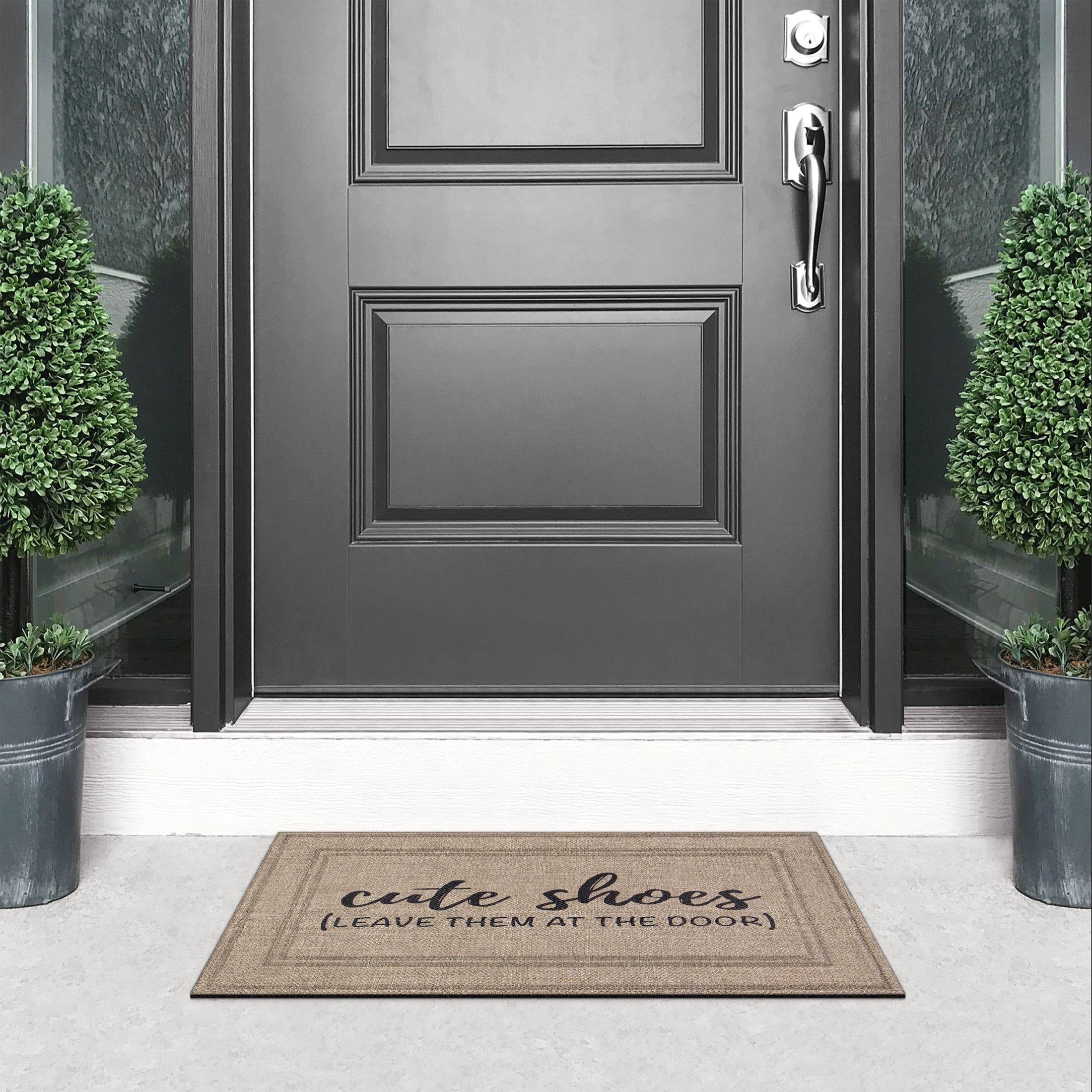 Soho Cute Shoes Leave Them at The Door, Apache Mills Sisal 18x30 Indoor Outdoor Doormat