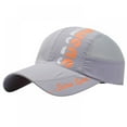 thumbnail image 1 of Men's Solid Baseball Hat Cap Mesh Quickly-dry Summer Sun Protection Fishing Camping Golf Trucker Cap Hat Lightweight Foldable Travel Beach Hat, 1 of 5