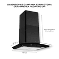 thumbnail image 3 of FLINE | Combo parrilla de gas y campana extractora 60 cm | Pared Touch | Negra | OS4CO60, 3 of 5