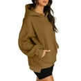 thumbnail image 5 of HAiming Womens Oversized Hoodies Solid Color Long Sleeve Pullover Tops 2025 Fall Casual Loose Sweatshirts with Pocket, 5 of 7