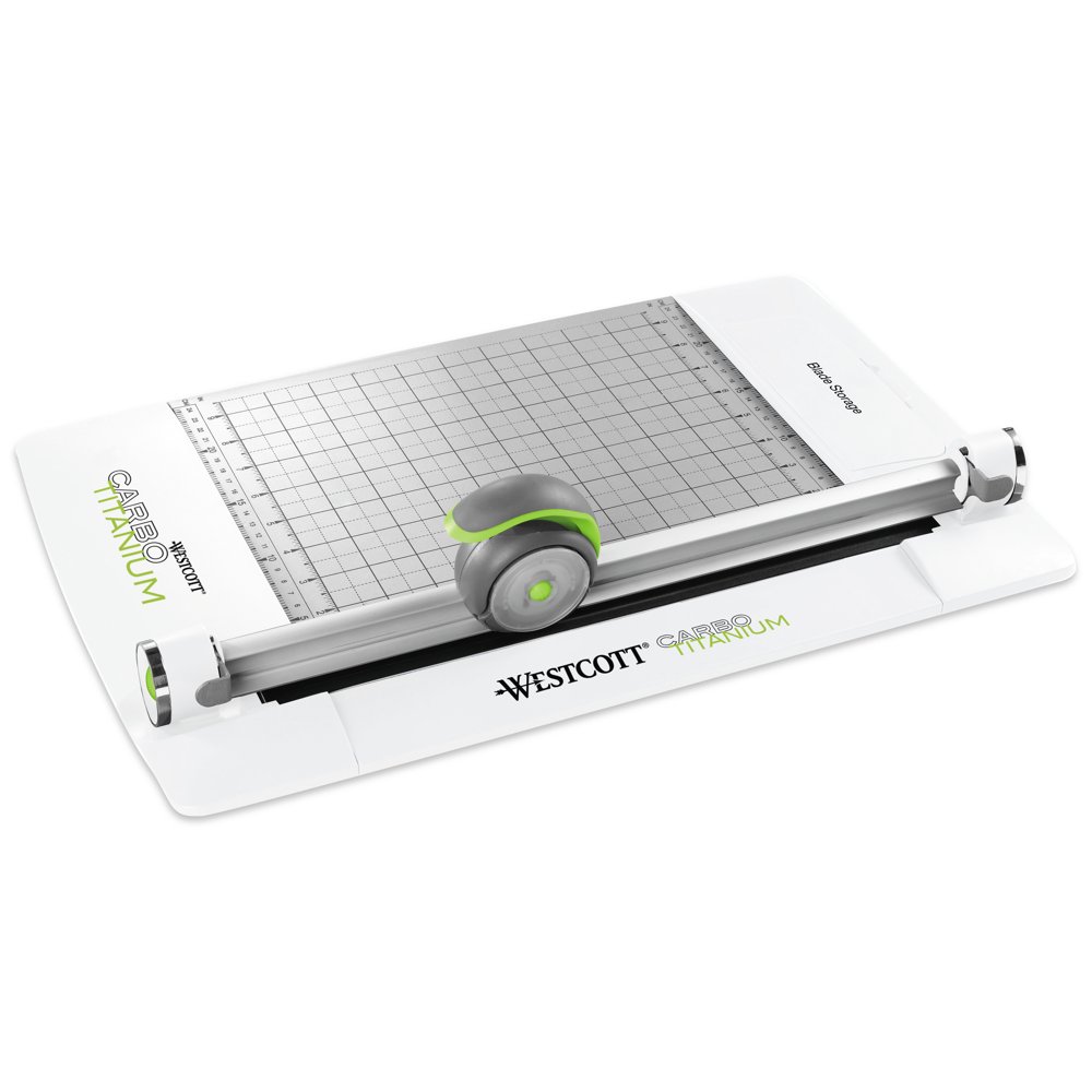 Westcott Rotary Paper Trimmer, CarboTitanium, 15", 45mm, Metal Base