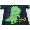 thumbnail image 7 of FEDPOP Toddler Boy Green Dinosaur Pajamas 100% Cotton Short Sleeve Size 3T, 7 of 7