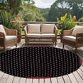 thumbnail image 4 of Round Area Rug 7 Ft, Valentine's Day Washable Non-Slip Circle Carpet for Living Room/Bedroom, Black White Love Heart Modern Art Low-Profile Large Runner Mat Collection Rugs for Indoor, 4 of 8