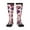2 Black-1, variant on Skull lips record Guitar print thigh-high socks, crafted for both men and women with a stretchy, high-opaque design perfect for daily wear