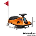 thumbnail image 5 of 24V Kids Electric Drifting Go Kart with High/Low Speed, 360 Degrees Rotating Ride On Drift Car with Flashing Lights, Flag, Music, Bluetooth for Ages 3+, 5 of 8