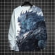 thumbnail image 3 of Sudadera con capucha de invierno para hombre, con estampado 3D de animales, tigre y león, para deportes al aire libre, suéter cálido, moda urbana, hip hop, camisetas casuales para hombre, 3 of 5