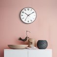 thumbnail image 1 of Yuihome Decoración Reloj de Pared Clásico 24.8cm Espejo Superficie de Cristal Hogar, 1 of 7