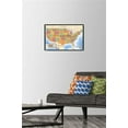 thumbnail image 2 of Map - USA Time Zones Wall Poster with Push Pins, 14.725" x 22.375", 2 of 3