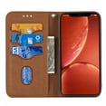 thumbnail image 5 of SaniMore for iPhone 15 (6.1" 2023) Case, Hand Lanyard, Wallet Cover [Card Slots Cash Pocket] Kickstand Shockproof TPU PU Leather Folio Magnetic Drop-proof Full Protective Business Shell, Brown, 5 of 11