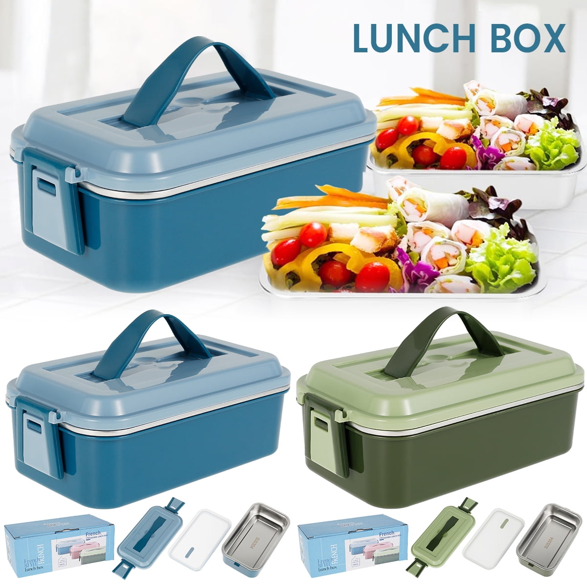 Thermal Insulated Lunch Box Portable Picnic School Bento Food Container YS