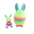thumbnail image 2 of Dserhfy 2 Pcs 3D Printed Easter Egg with Bunny Inside Prefilled Easter Bunny Egg for Easter Basket Stuffers Spring Party Decor, 2 of 7