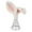White, variant on Easter Bunny Ear Tree Topper Ornament - Cute Rabbit Ears Decor for Christmas & Easter Tree, Festive Bunny Props for Holiday Party & Venue Decor, Spring Easter Tree Accent Decoration, 10*3.5in, White