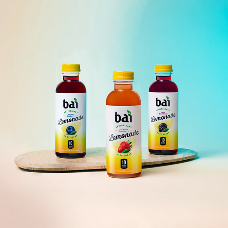 Bai Gluten-Free, São Paulo Strawberry Lemonade Antioxidant Infused Drink,  18 Fl Oz, 12 Pack Bottles