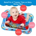 thumbnail image 2 of PANuYIN Tummy Time Mat Premium Baby Water Play Mat for Infants and Toddlers Baby Toys for 3 to 24 Months, Strengthen Your Baby's Muscles, Portable, 2 of 5