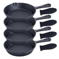 thumbnail image 1 of Juego de 4 Sartenes Bruntmor, Antiadherentes, Hierro fundido, Miden 6", Compatible con Inducción negro Unitalla, 1 of 6