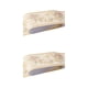 thumbnail image 2 of Wosthever Línea de rodapié autoadhesiva de veteado de madera para papel tapiz de alta gama, mano de obra exquisita, jardín Beige duradero jardín beige 2Conjunto, 2 of 6