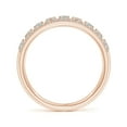 thumbnail image 2 of ANGARA Natural Inspired Diamond Anniversary Ring in 14K Rose Gold for Women (Size-2.6mm| Color-K| Clarity-I3) | April Birthstone, Anniversary, Jewelry Gift for Women | Natural Diamond Ring, 2 of 8