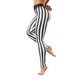 thumbnail image 5 of Arvbitana Women PU Leather Pants, Solid Color/Striped Long High Waist Pants, 5 of 9