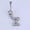 Z, variant on Letters A-Z Charming Body Piercing Crystal Rhinestone Navel Belly Button Ring-Z