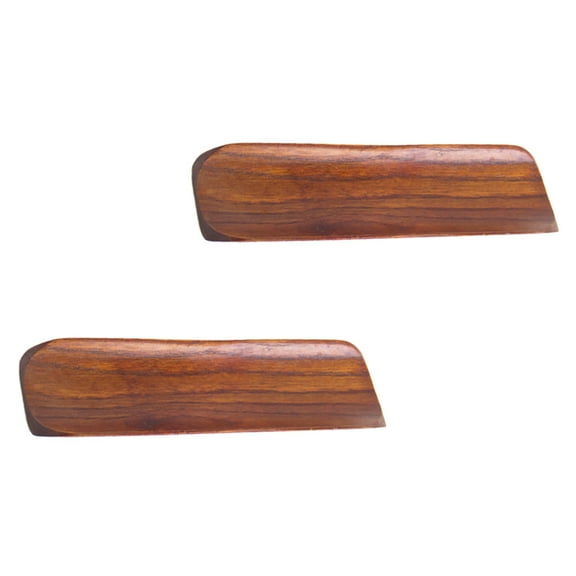 2 Pcs Sushi Dishes Beveled Edge Tray Prominent Grain Tray Baked Treats Tray Rectangular Wooden Plates