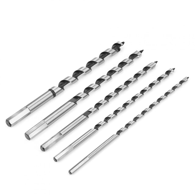 Broca con mango hexagonal, 5 unids/set, mango hexagonal, broca de barrena de carpintero de carbono, herramientas para carpintería, mejore su experiencia