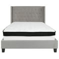 thumbnail image 5 of Flash Furniture Riverdale Full Size Tufted Upholstered Platform Bed in Light Gray Fabric with Memory Foam Mattress, 5 of 5