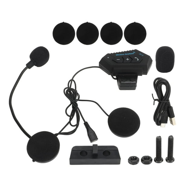 Auriculares BT 12 para casco, sistemas de auriculares estéreo para motocicleta, manos libres multifuncionales para llamadas, auriculares para motocicleta para conducir en bicicleta YUNYI BRAND Deportes
