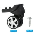 thumbnail image 3 of Uxcell 1 Pair Luggage Wheels Replacement Caster Repair Black 1.4"x1.7"x1.3"x1.7", 3 of 6