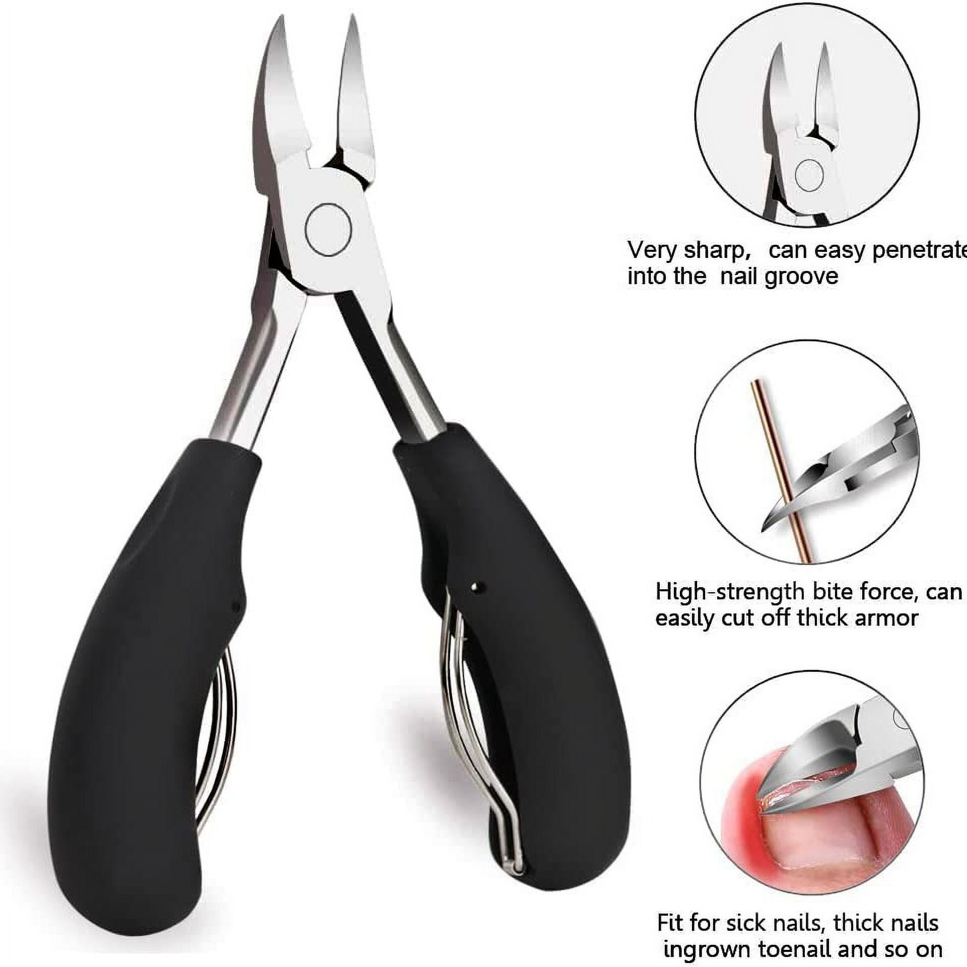 TNSAWRRYOE Podiatrist Toenail Clippers for Seniors Thick Toenails, Professional Pedicure Tools Kit, Ingrown Toenail Tool Removal Kit for Seniors, Men, Manicure
