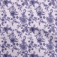thumbnail image 1 of oneOone Cotton Poplin Violet Fabric Floral Craft Projects Decor Fabric Printed By The Yard 56 Inch Wide, 1 of 4