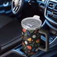 thumbnail image 6 of 40oz Pioneer Flower Floral Print Pattern Insulated Tumbler with Handle, BPA-Free Leak Proof Lid and Straws, Double Wall Vacuum, Hot 12h/Cold 34h, 6 of 6