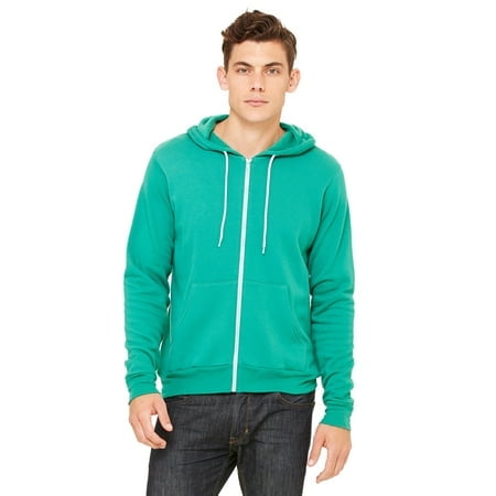 Bella + Canvas Unisex Poly-Cotton Fleece Full-Zip Hoodie