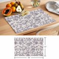 thumbnail image 6 of Pastoral Flowers Placemats Set of 1, Lavender Flower Farm Vintage Linen Texture Non-Slip Place Mats Washable Table Mats for Kitchen Dining Table Decorations Indoor/Outdoor, 6 of 9