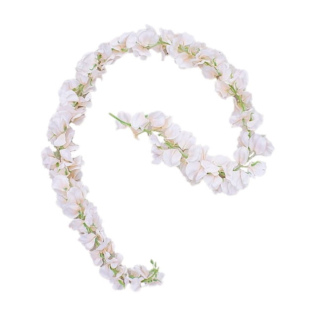Buy 2 get 10% off Simulated Flower Vine Encrypted Embroidered Ball, Rattan Stick, Wisteria Flower String, Wedding Decoration, Artificial Floral Ornaments