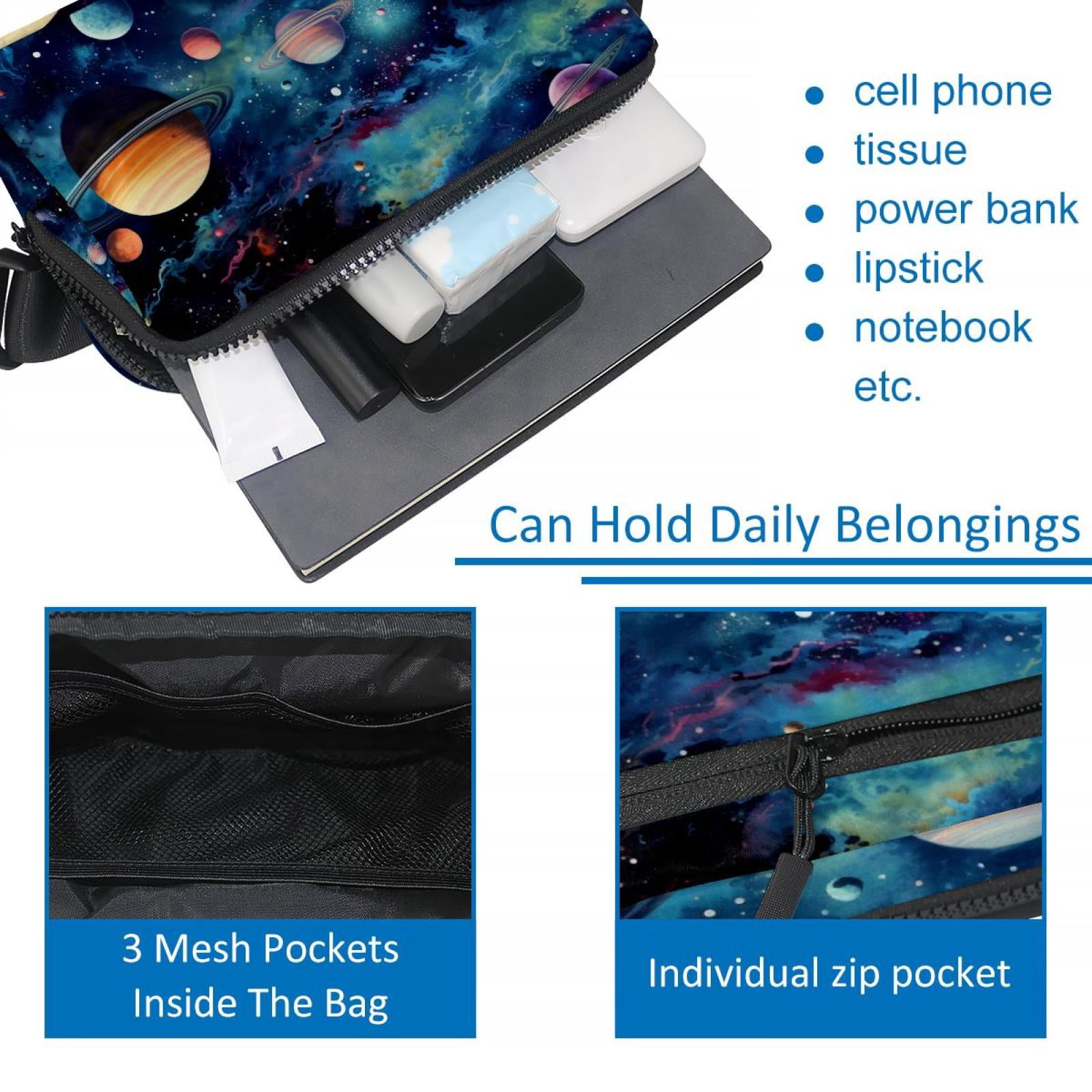 Galactic Planet Running Belt Fanny Pack Belt Bag with Extension Strap Lightweight Adjustable Unisex