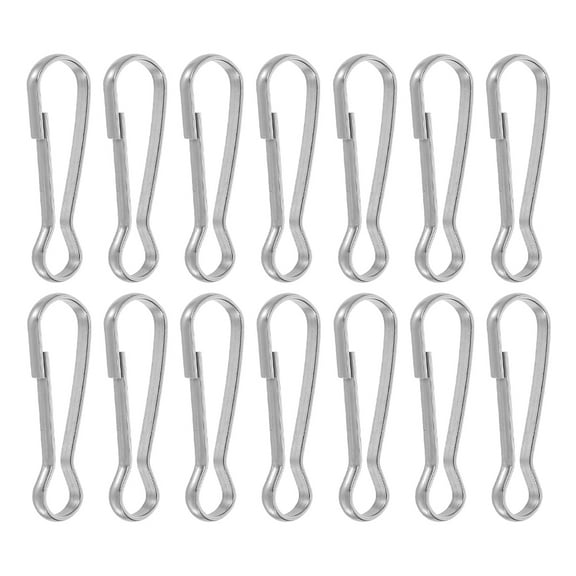 LEORX 30Pack Stainless Steel Spring Snap Hook For DIY Crafting General Users Silver