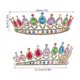 thumbnail image 2 of BRIGHTFUFU Tiaras Nupciales Con De Cristal Para Y Fiestas Con Estilo Clásico Y Moderno, 2 of 6