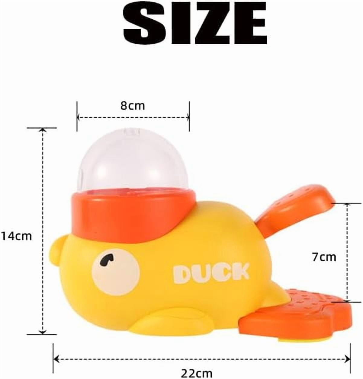 Dog Feeder Puzzle Toy Duck, Duck-Shaped Dog Puzzle Dispenser, 2-in-1 Interactive Cat Slow Feeder Toy Treat, for Small & Medium Pet Anti-Gulping (Yellow)