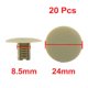 thumbnail image 2 of 20Pcs 8,5mmx24mmx12mm Grapas de Plástico Beix Vehículo Coche Panel Puerta Paragolpes Remaches Cabeza Redonda Unique Bargains Clips/Remaches/Sujetador, 2 of 2