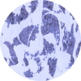 thumbnail image 1 of Ahgly Company Indoor Round Abstract Blue Modern Area Rugs, 7' Round, 1 of 4