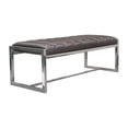 thumbnail image 2 of Diamond Sofa Bardot Large Bench Ottoman With Stainless Steel Frame BARDOTBEEG, 2 of 11