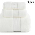 thumbnail image 2 of Coofit Bath Towels Set Cotton 3PCS Super Absorbent Washcloth Hand Towel for Bathroom, 2 of 10