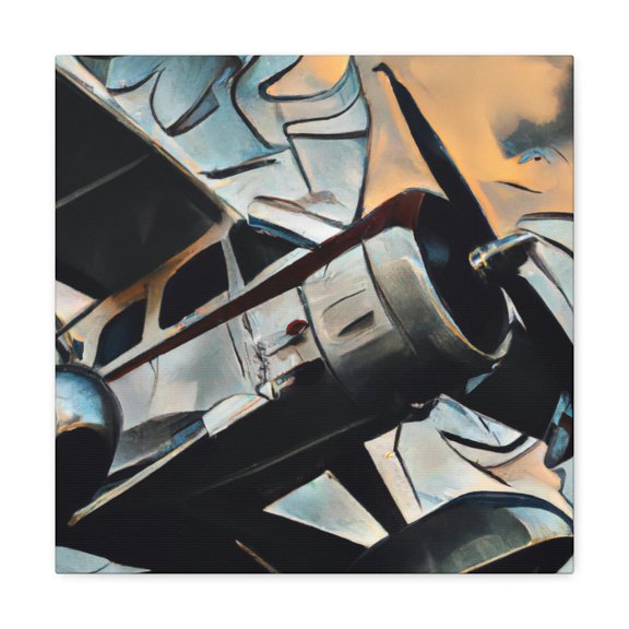 Vintage Plane Sky Dance - Canvas