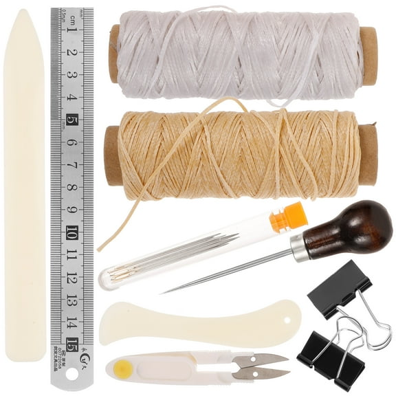Leather Tools Crafts Book Binding Kit for Beginners Leather Tool Kit Leather Craft Tools Book Binding Kit Work