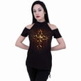 thumbnail image 2 of Spiral Direct Gothic DRIPPING GOLD - Halter Neck Drop Shoulder Top |Skulls|Horror|Fashion, 2 of 2